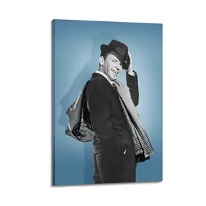 Frank Sinatra Poster for Bedroom Aesthetic Canvas Wall Art Living Room Posters Painting Picture Print Modern Family Decor Artist Bathroom Poster