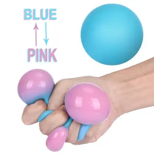 Explosive release color changing decompression ball TPR soft rubber squeezing slow rebound flour kneading toy