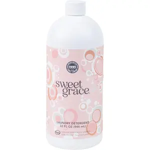 Sweet Grace 32 oz Laundry Detergent Liquid | Highly Scented Luxury Laundry Experience | Deep Cleaning and Powerfully Fragranced