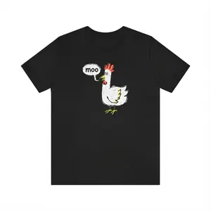 Cartoon Style Chick T-Shirt - Comfortable Fit & Playful Design for Casual Outings Parties or Lounging