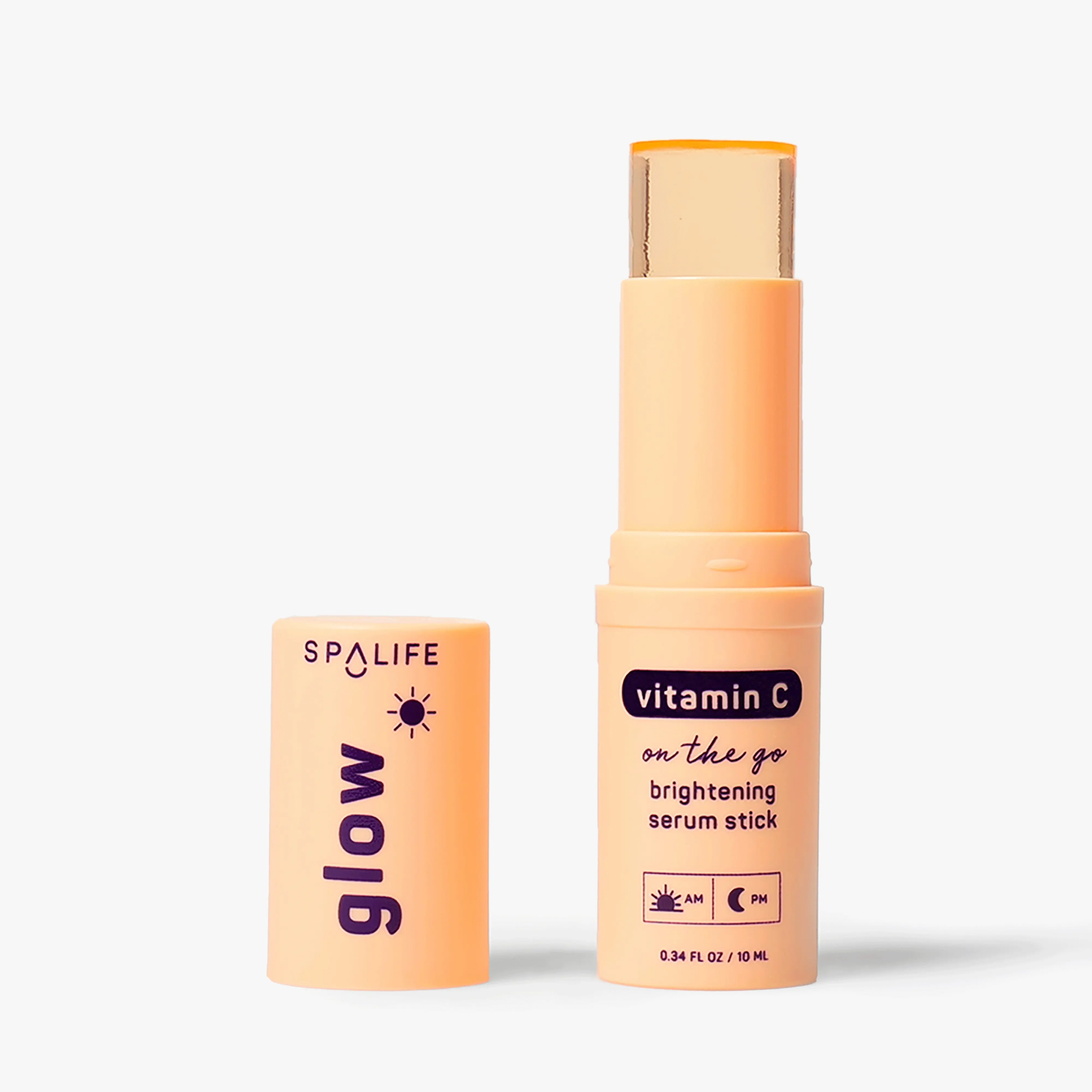 Spa Life Glow Vitamin C Brightening Serum Stick - Discoloration-Correcting, Combination Skin-Friendly, Travel Friendly Skincare 0.35 Fl oz