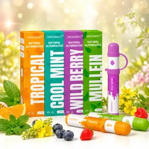 GreenMist Disposable Nasal Inhaler Stick, Portable Essential Oil Aromatherapy Relief for Alternative Health & Wellness