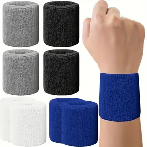 High Elastic Sweat Absorbent Wristbands, Blue, Perfect for Sports and Fitness, Vibrant Color Options, Workout Accessories