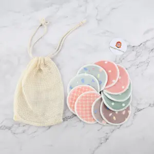10PCS Round Reusable Cotton Makeup Remover Wipes,Washable Organic Facial Pads,Natural makeup wipes,Birthday/Valentine's Day Gifts