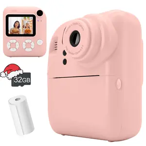 Portable Instant Camera, 2.4 Inch Screen Instant Camera with Photo Paper & Photo Frame & Album, Suitable for Travel & Outdoor Adventure