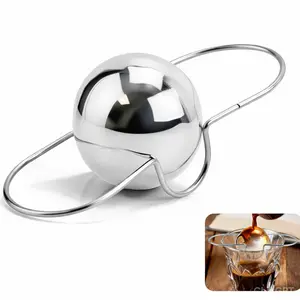 Espresso Frozen Ball for Espresso Coffee, Stainless Steel Espresso Chilling Ball Espresso Cooler Espresso Machine Accessories