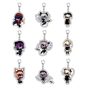 Murder Drones Uzi NAcrylic Key Chain Man Funny Key Ring Pendant Ornament Accessories Friend Gift