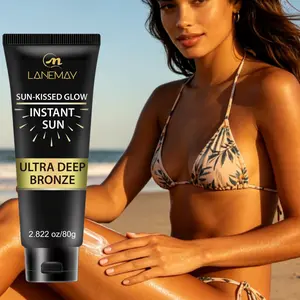 Summer Sunless Bronzing Lotion, Moisturizing Body Tanner, Refreshing Non-Greasy, Contains Centella, Hyaluronic Acid, Ceramide, Unisex 80g