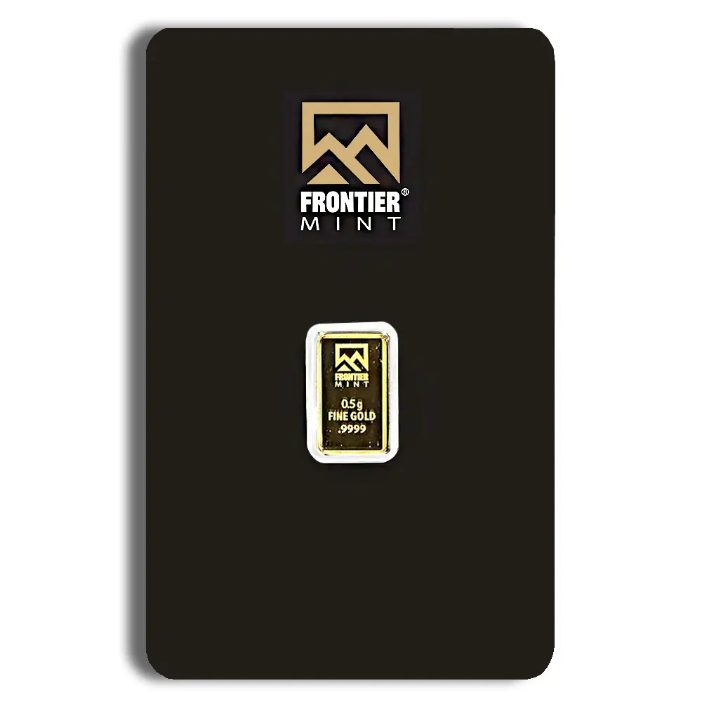 Frontier Mint 1/2 Gram .9999 Gold Certified Bar