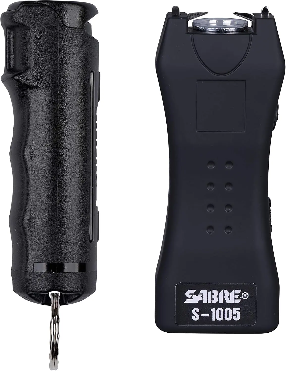 SABRE Compact Rechargeable LED Flashlight - Black Handheld Bright Torch, Portable Home Improvement Camping Lighting Tool