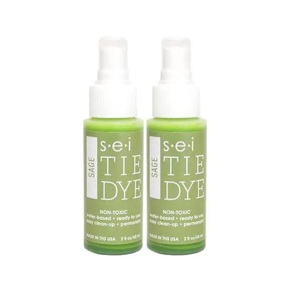 6-1862 Sage Tie Dye Spray Bottles, 2- Ounces, Fabric Spray Dye 2 Pack