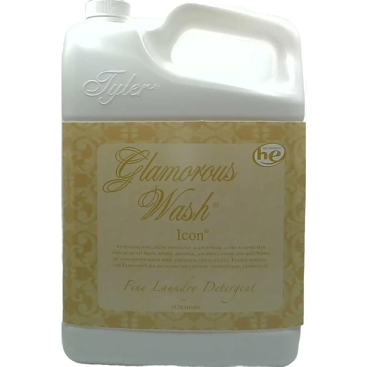 Tyler Candle Company Premium Scented Laundry Wash Detergent - Glamorous Wash Icon, 3.78L/128oz Fragrance Formula Household Cleaner, Premium Laundry Wash