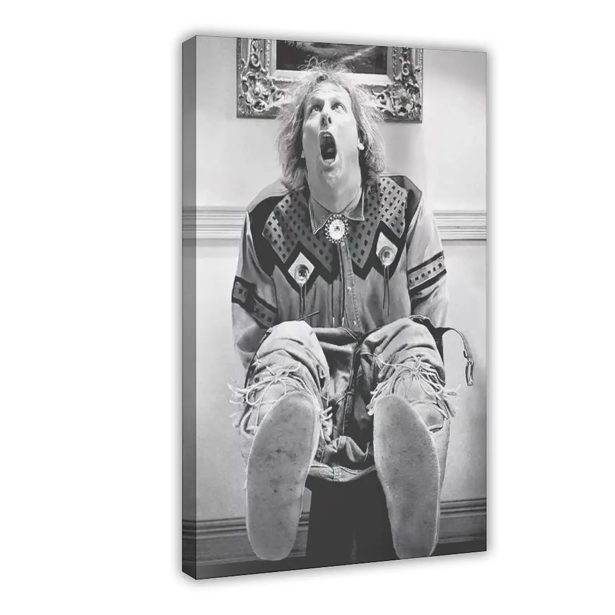 Dumb and Dumber Black and White Toilet Scene Print, Funny Classic Comedy Bathroom Wall Art, Artistic Home Decor - Ideal Gift for Him