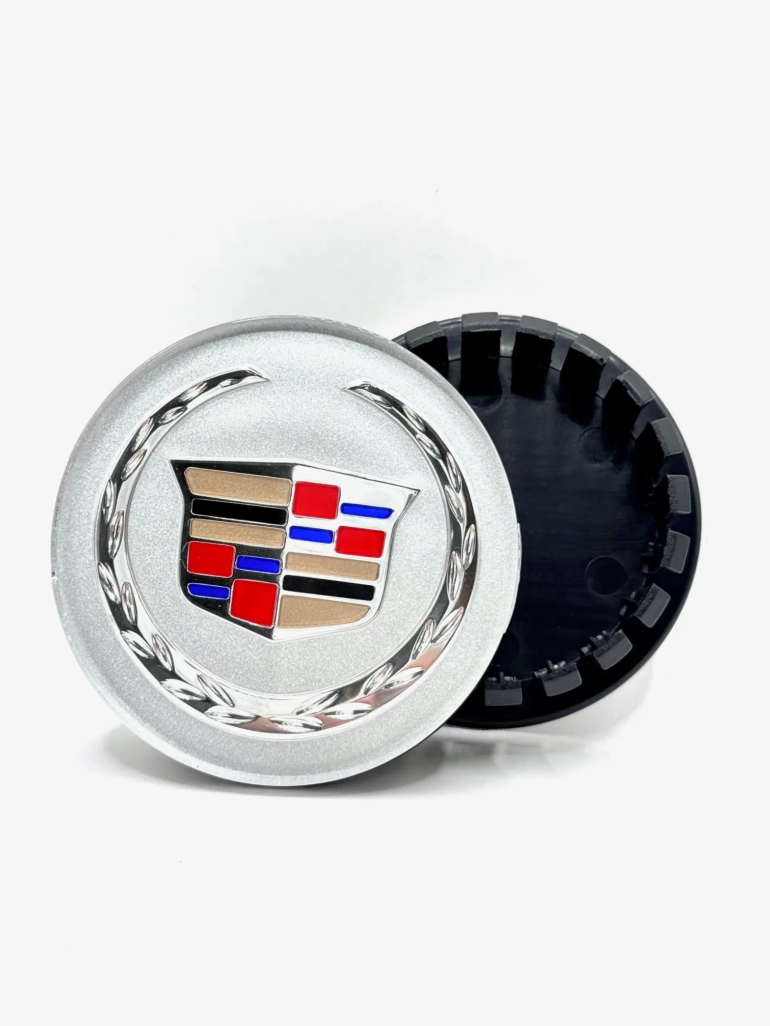 Generic Wheel Caps Set - Fits Most Models, Choose Your Size & Colors (for Cadillac)
