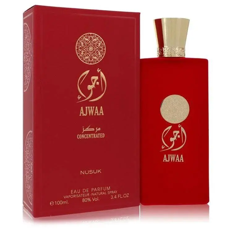 Unisex AJWAA Concentrated EDP Fragrance - 100ML (3.4oz) by NUSUK, Daily Use Edp Fragrance with Amber Base & Spicy Floral Notes