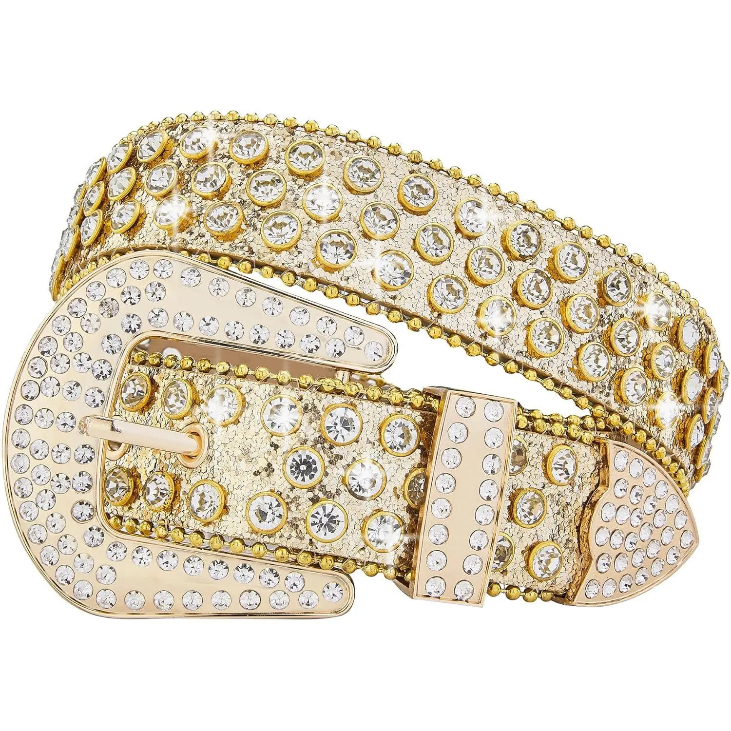 Studded Rhinestone Belts For Men Women Luxury BB Belt Y2K Bling Design Leather Shiny Diamond Christmas Gifts Belt