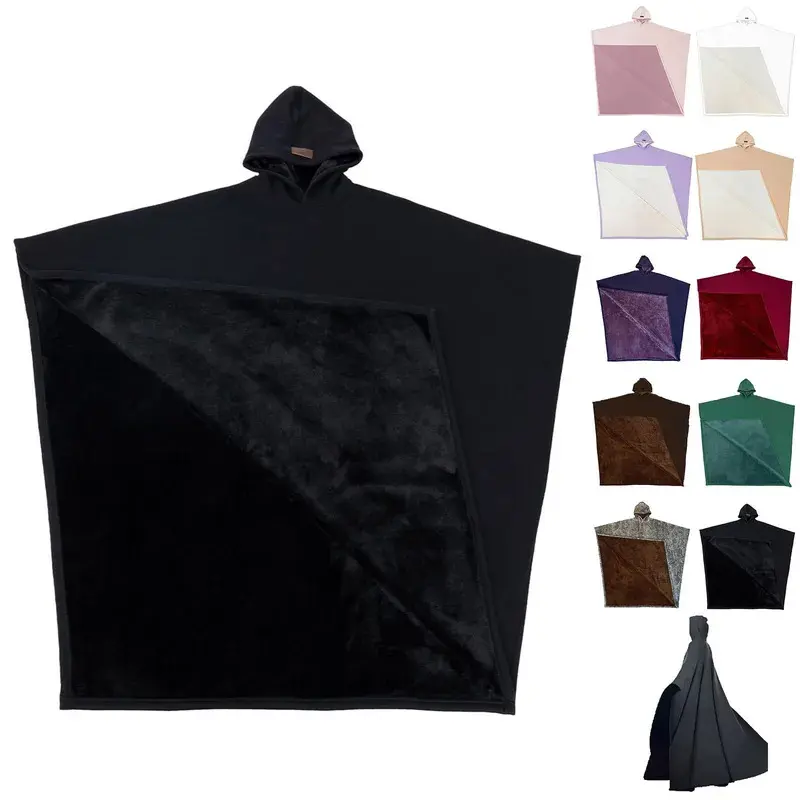 2026 Unisex Oversized Weighted Poncho Hoodie - Long Sleeve Hooded Sweatshirt Cloak for Men & Women, fashion jacket men, men hoodie, casual jacket, men apparel, fall jacket men, men winter coat, men casual jacket