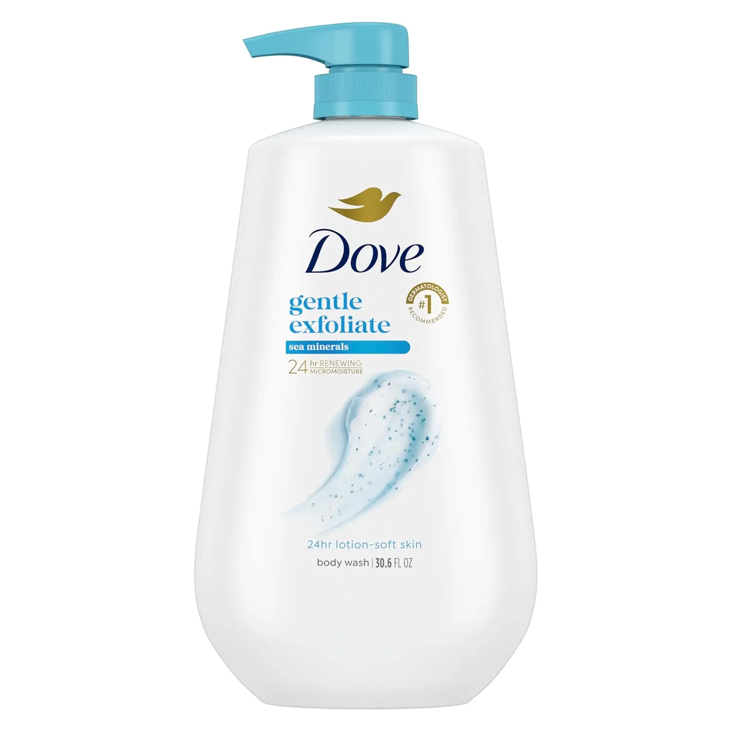 24hr Lotion Body Wash Gentle Exfoliate Sea Minerals, 30.6 oz | Exfoliating body wash with MicroMoisture for smooth, soft skin