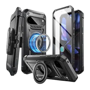 SUPCASE Google Pixel 9/9 Pro Unicorn Beetle Pro Mag Case with Stand, Built-In Screen Protector & Belt Clip