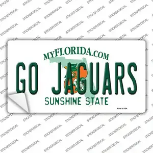 Go Jaguars Novelty Sticker Decal