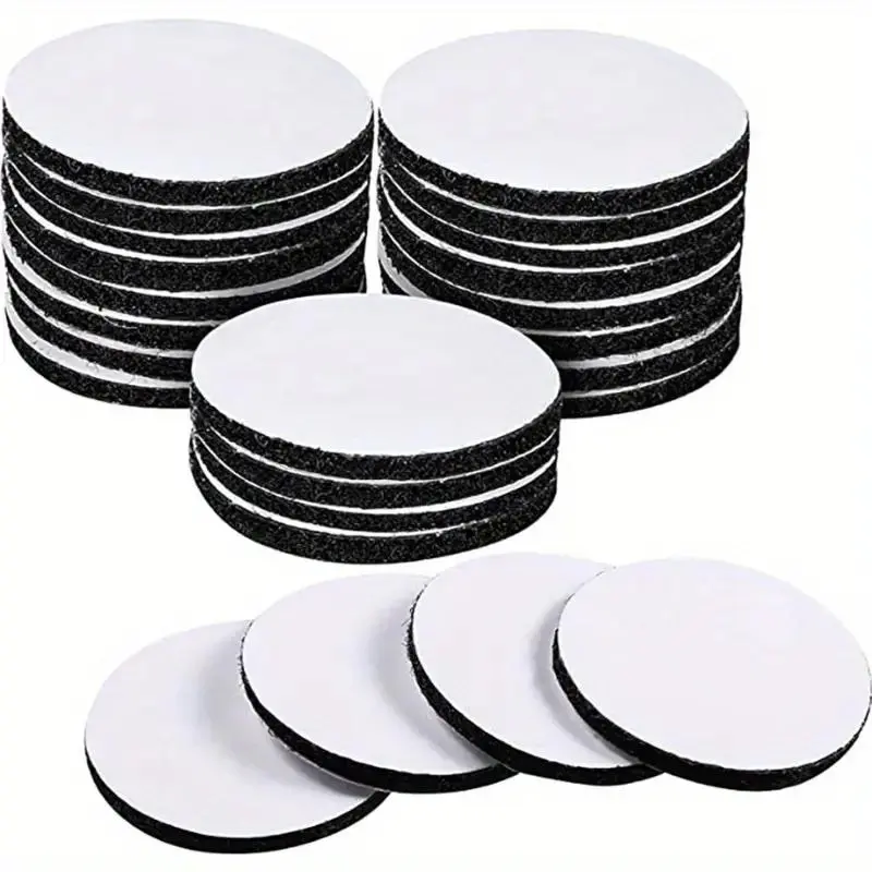 Round Velcro, 5/10/20 Pairs Waterproof Double-sided Adhesive Dots, Glue Dots Double Sided, Multifunctional Adhesive Dots for Sofa, Cushion, Backing Objects, Adhesive Tape, Double Sided Sticky