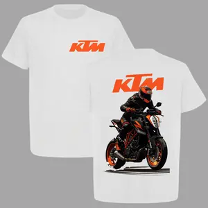 KTM Motorcycle Rider T-Shirt – Super Duke Street Bike Graphic Tee, Bold Orange Racing Shirt for Moto Fans, Sportbike Apparel for Men