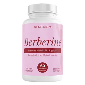 MetaEra Berberine | Pure Berberine HCl 97%+ | Traditional Herbal Supplement | 60 Vegan Capsules