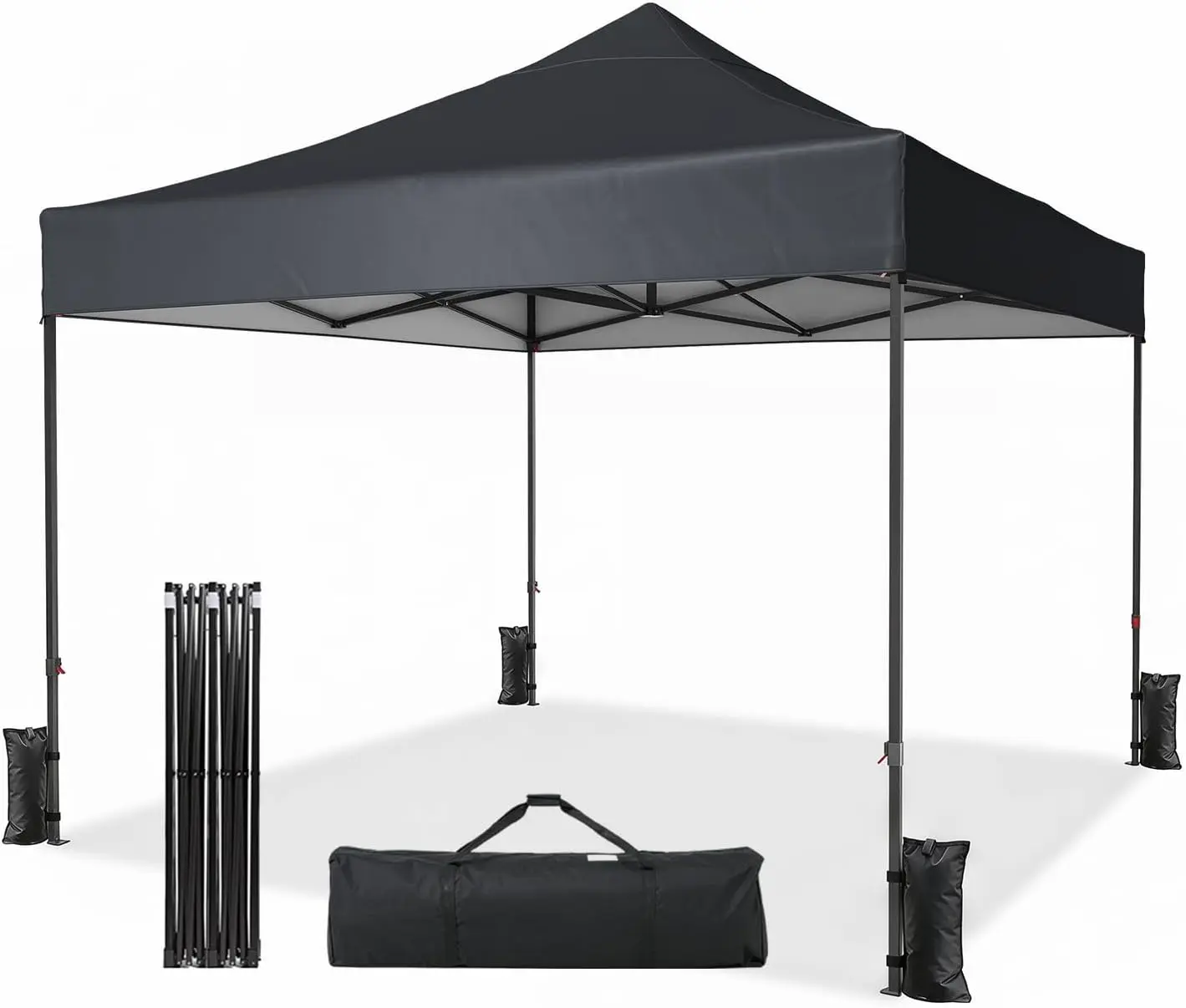 Aoxun Pop Up Canopy Tent 10x10/10x15/10x20, UPF50+ Waterproof Outdoor Gazebo with Roller Bag & Sand Bags