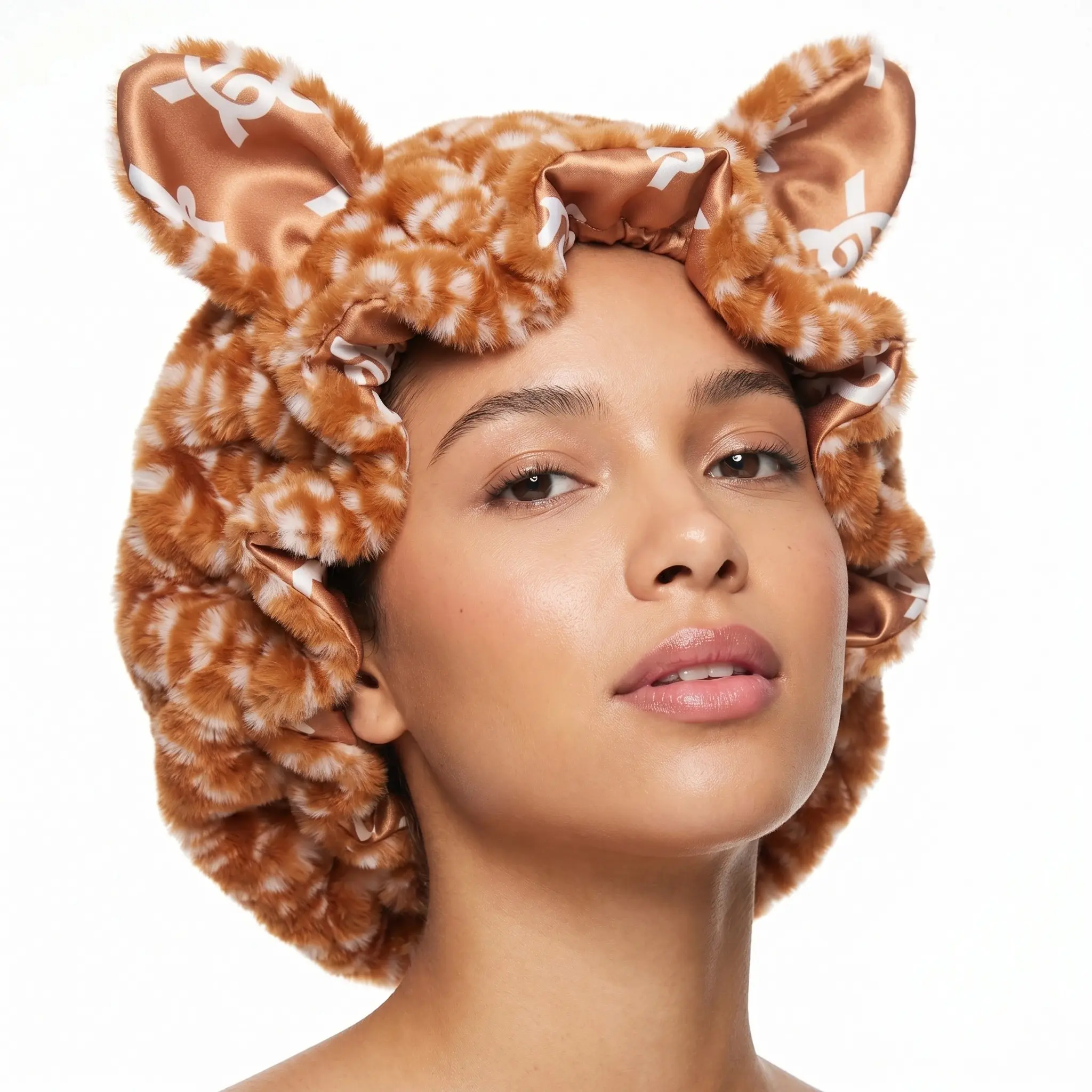 BYNK Plush Satin Bonnet – Deer Collection