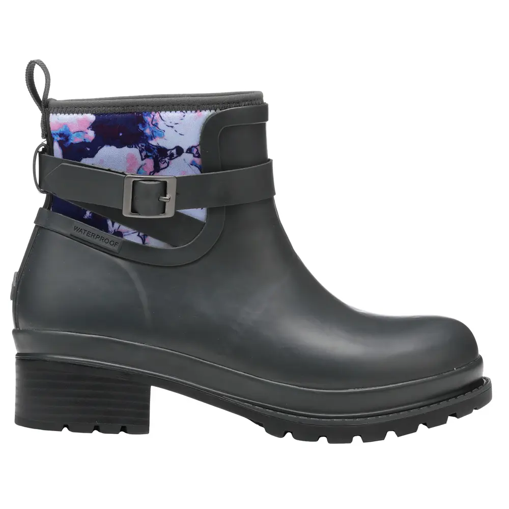 Muck Boot Womens Liberty Ankle Pull On Rain Casual Boots Ankle Low Heel 1-2" - Grey