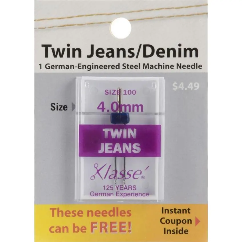 Klasse Size 4.0 Twin Jeans Denim Sewing Machine Needles