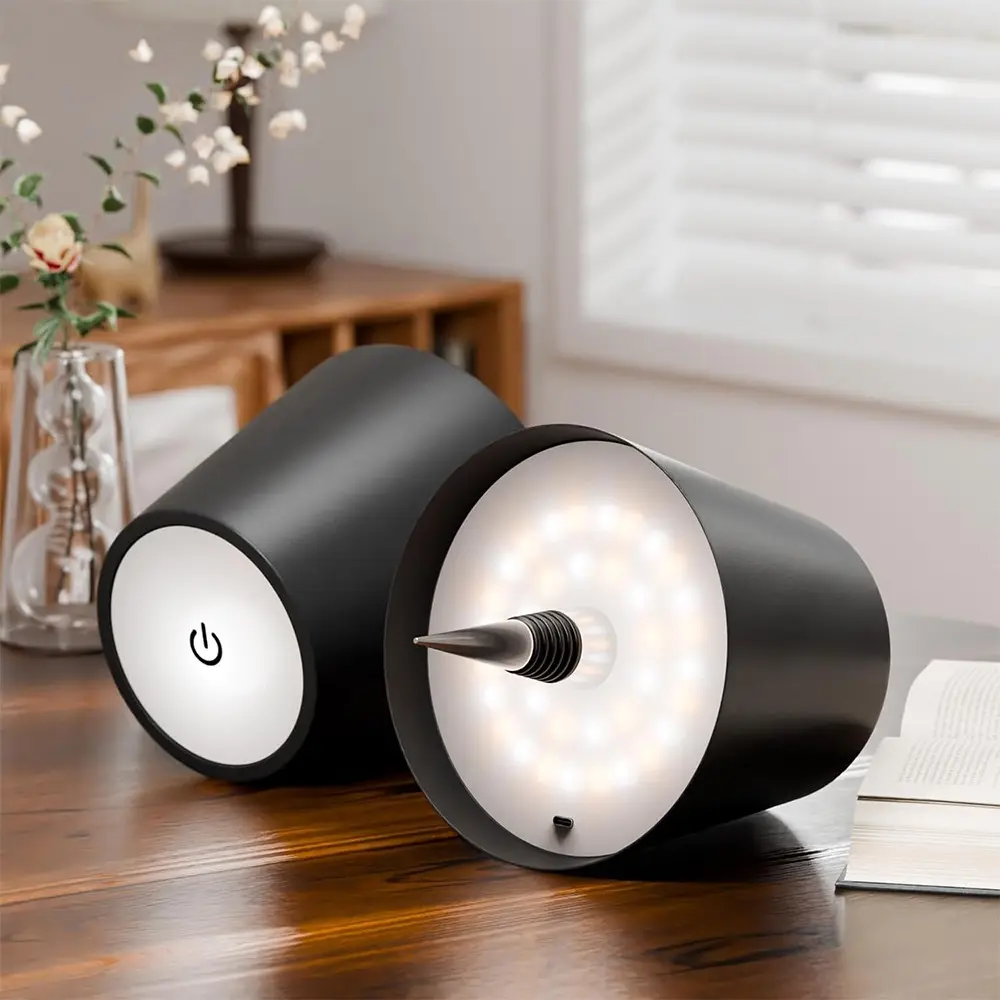 Upgraded rechargeable LED bottle light with touch control wireless bottle light, three color dimming, touch design, suitable for rooms, bars, restaurants, parties, Adjustable Leds, Led Mood Light, Adjustable Lights, Led Atmosphere Lamp