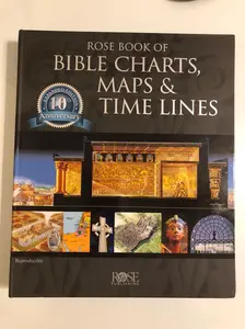 Rose Book of Bible Charts, Maps, and Time Lines - 230-Page Spiral-Bound Bible Study Kit, Christianity Religion Study Reference Guide