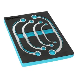 #JumpstartSale DURATECH Half Moon Box Wrench Set, CR-V Steel, with EVA Foam Tool Organizer