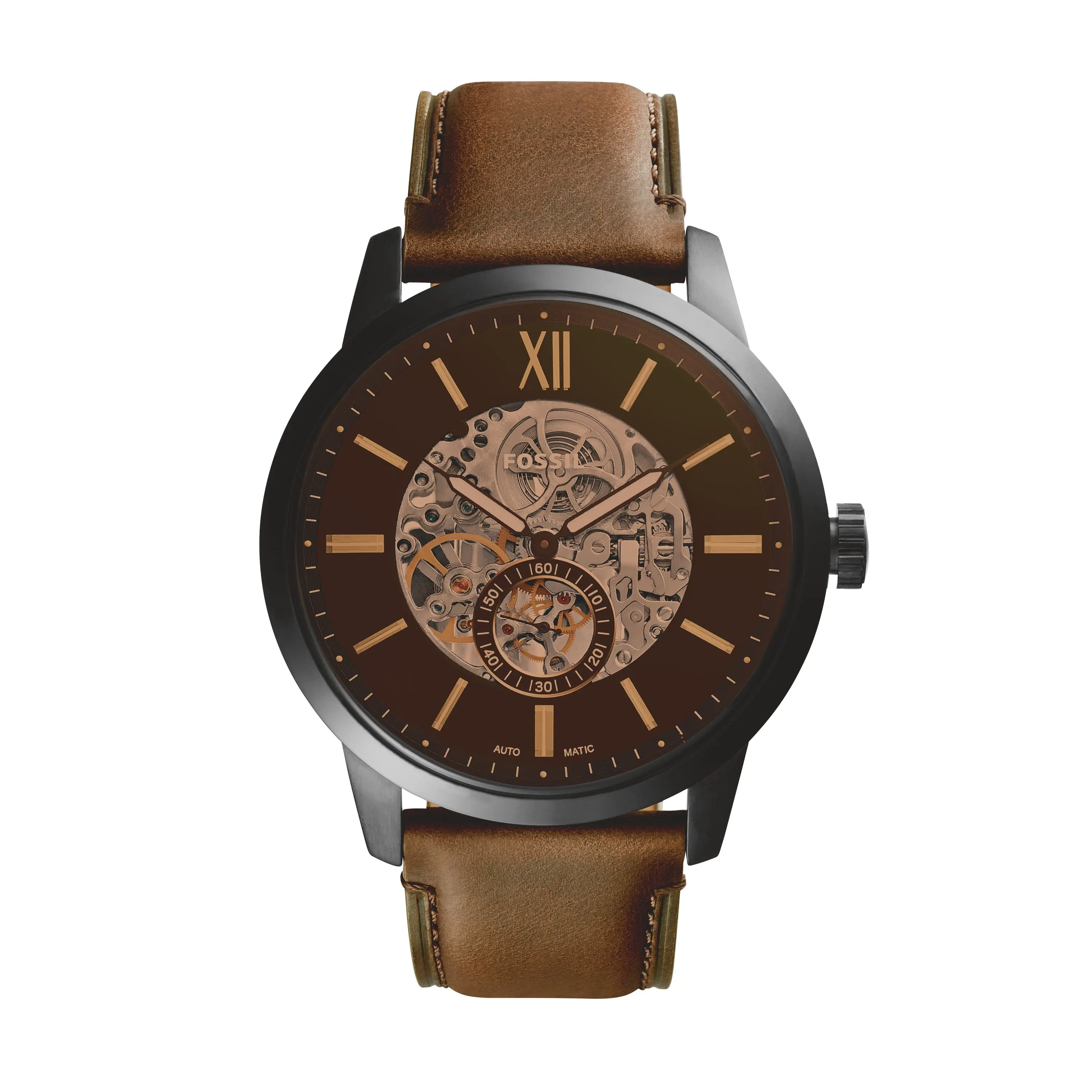 Fossil Men's Townsman Automatic, Black Stainless Steel Watch