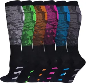 6 Pairs Compression Socks for Women Men 15-20 mmhg Knee High, Womens Compression Socks Compression Stockings for Women Men