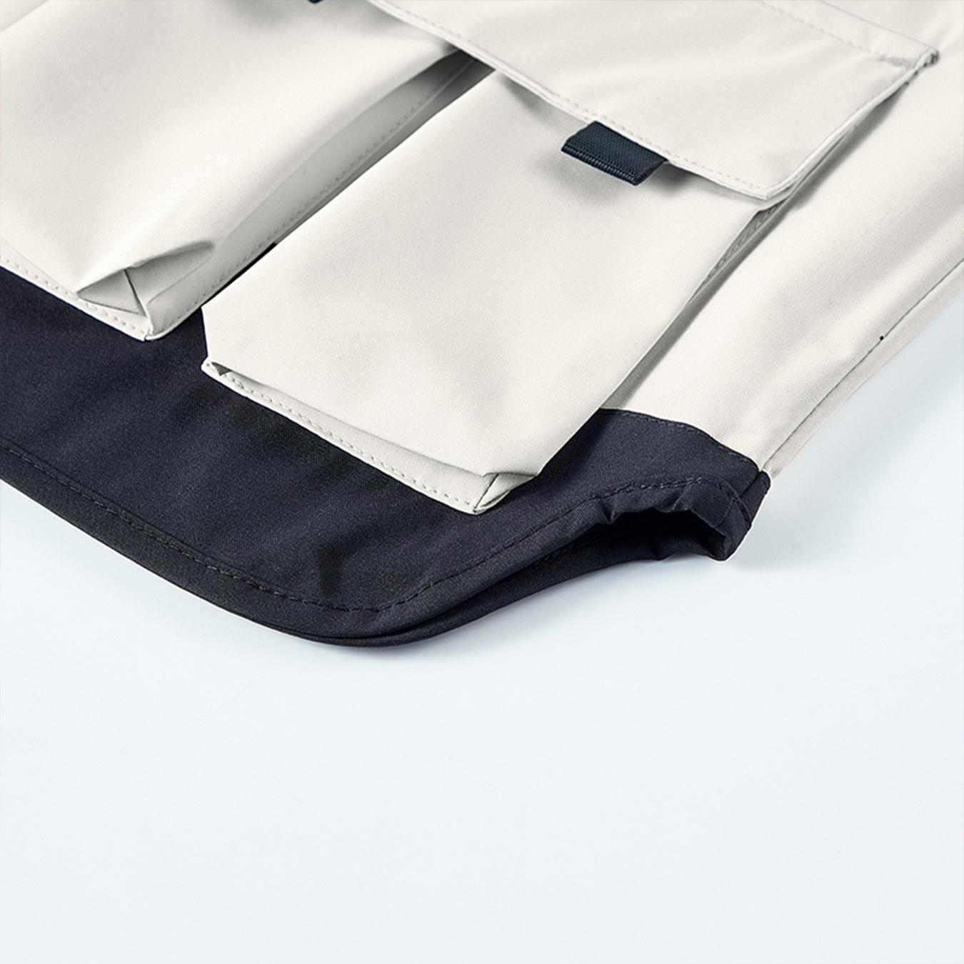 Men’s Color Block Multi-Pocket Utility Vest – Breathable Mesh-Lined Outdoor Cargo Vest