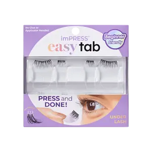 imPRESS Falsies easy tab Self Adhesive Eyelashes– Authentic Natural