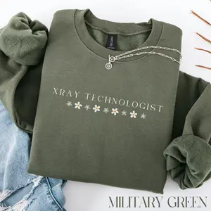 Xray Technologist Sweatshirt / Short Sleeve T-SHIRT : Radiology Tech Gift, Floral Design Crewneck Womenswear