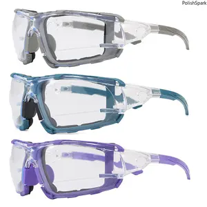 Premium Industrial Safety Glasses with Gasket Cushion – HD Anti-Fog Protective Goggles for Men Women | Impact Resistant Splash Proof UV400 Eye Protection Workshop Lab Cycling