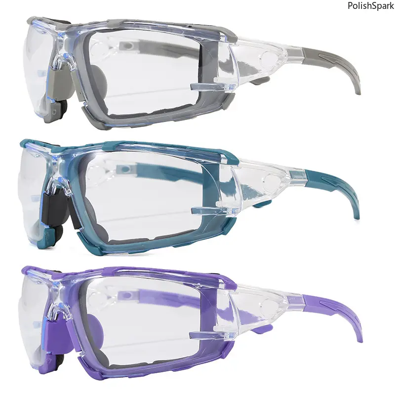 Wrap-Around Safety Glasses for Men with 360° Wrap Seal Gasket, Anti-Fog Polycarbonate Lenses with UV400 Protection, Impact-Resistant Eyewear for Workshop & Cycling, RX-Ready tiktokshopbacktoschool, Painting, Construction
