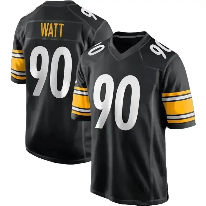 Unisex Pittsburgh-Inspired 90 Home Game Football Collectible Jersey - Black
