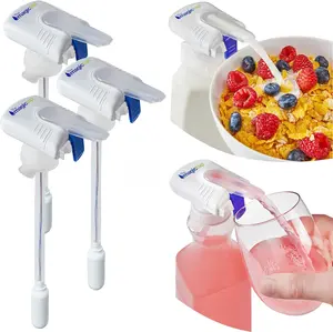 The Magic Tap Automatic Drink Dispenser - Hands-Free Beverage Dispenser for Fridge - Perfect for Milk, Juice - Gifts for Women & Men - 3 Pack, White