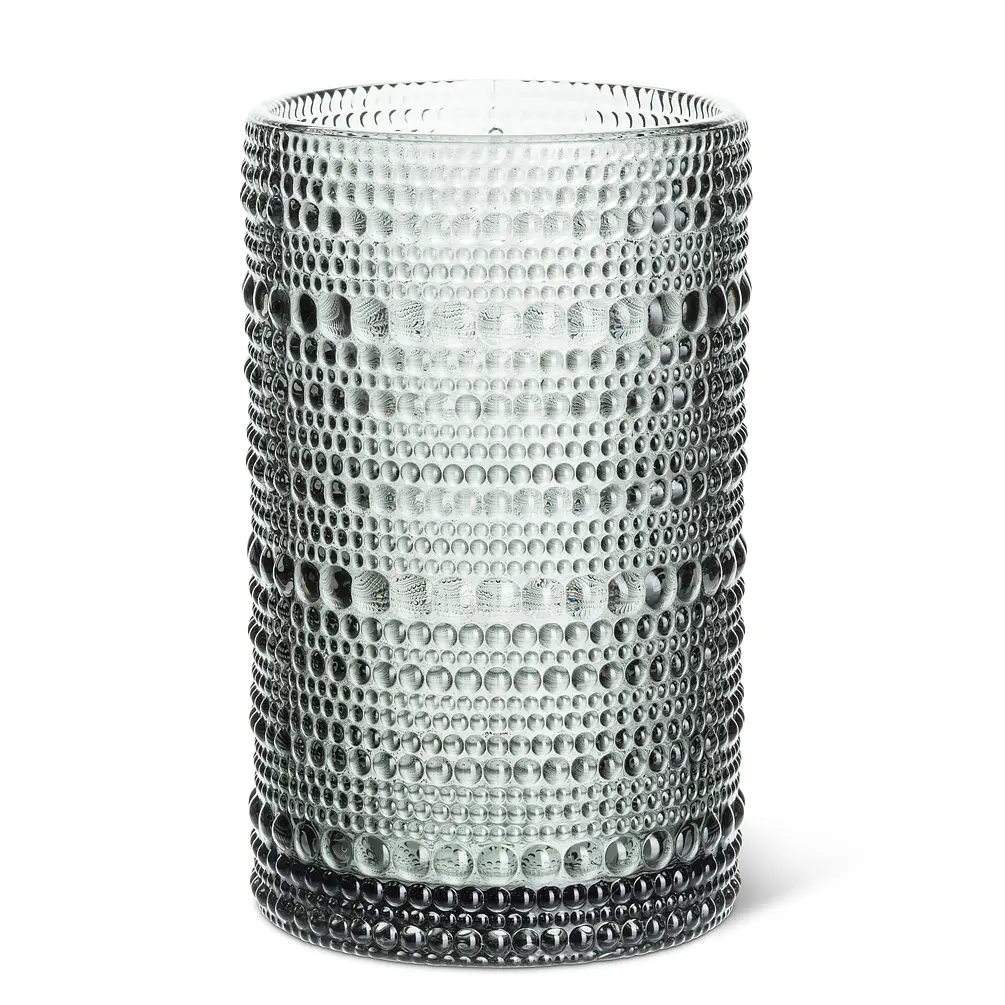 Abbott Collection AB-27-SHADE-HB 5 in. Grey Glass Pebble Highball Glass Set
