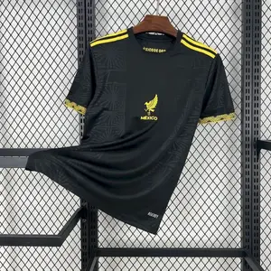 [Jersey For Fan] - Mexico Limited Edition Soccer Jersey 2025-2026 - Black - For W.C 2026 - Full Print Logo