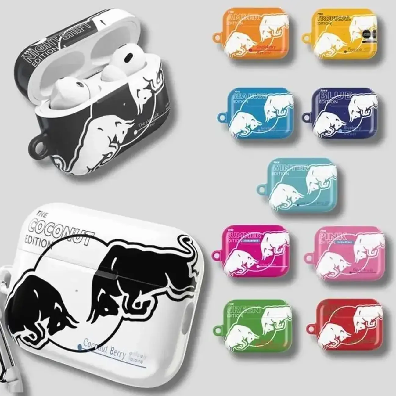 Energy Drinks Inspired Airpods Case - Aesthetic Design Protective Cover for AirPods Pro 1 2 3 , Airpod 1 2 3 4 Protective