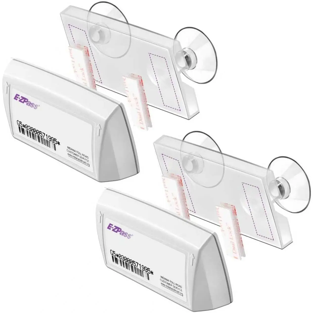 EZ Pass Holder for Windshield for  States Major, Ezpass Holder for Windshield Easy to Install and Remove Ipass Sticker Mont Toll Transponder for