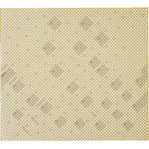 Albras 57240 Perforated Metallic Cloverleaf Aluminum Sheet, 3x3 ft Decorative Metal for Hobby Room Home Improvement & Garden Craft Projects, Distinct Design, 3 X 3 Ft.