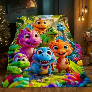 Dinosaur Blanket Dinosaur Lovers Blanket Soft Flannel Blanket Suitable For Sofa Beds Living Rooms Suitable For Children And Adults Birthday Gifts Christmas Blanket