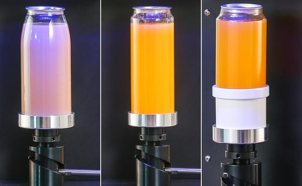 Semi-Automatic Can Sealing Machine- 2.4-6.7 inch Height Adjustable,Commercial soda can sealer machine for Plastic and Aluminum Beer Can (5.5cm in Diam)-White Cup Sealing Machine